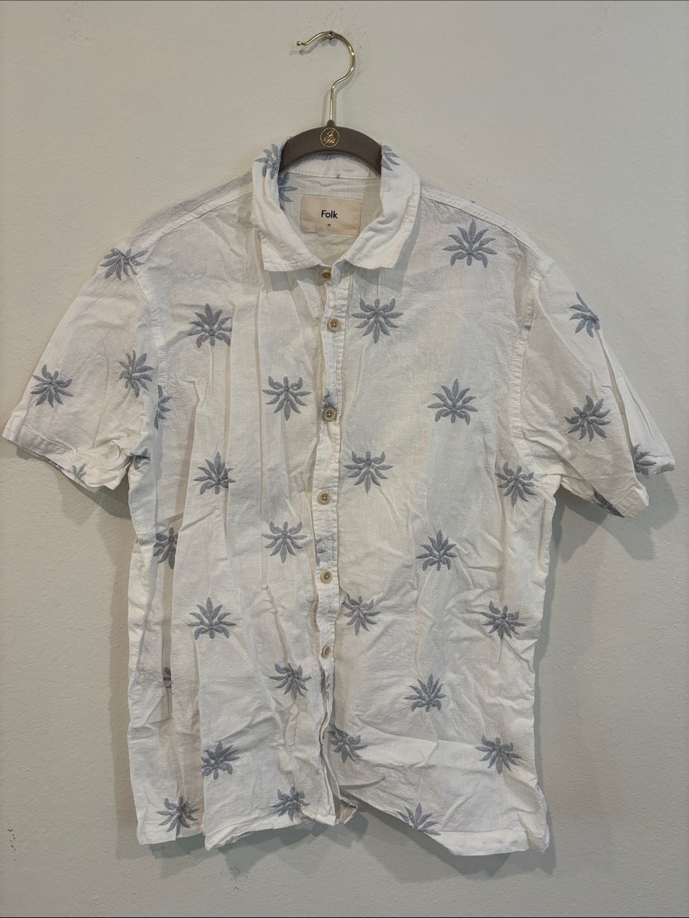 Folk Men’s medium button down shirt